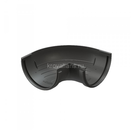 Docke STANDART Угловой элемент желоба 90 универсальный Серый (RAL 7024) 11 шт./уп.