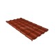 Металлочерепица камея 0,5 Satin Matt RAL 8004 терракота