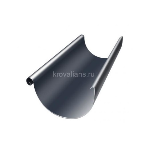 GL 90/125 Желоб 3 м RAL 7024 Серый