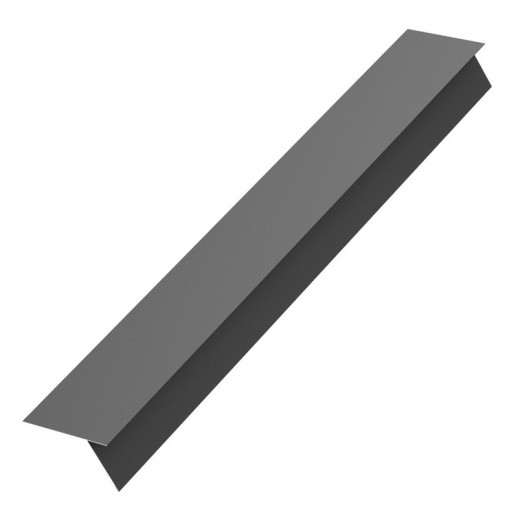 Карнизная планка AQUACLICK 130х30х80х2000 PE Rooftop Бархат 0,5 мм Zn180 RAL7016