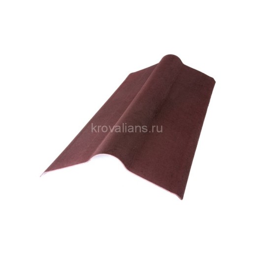 Коньковый элемент Ондулин Красный 1,0 м, 15 шт/уп