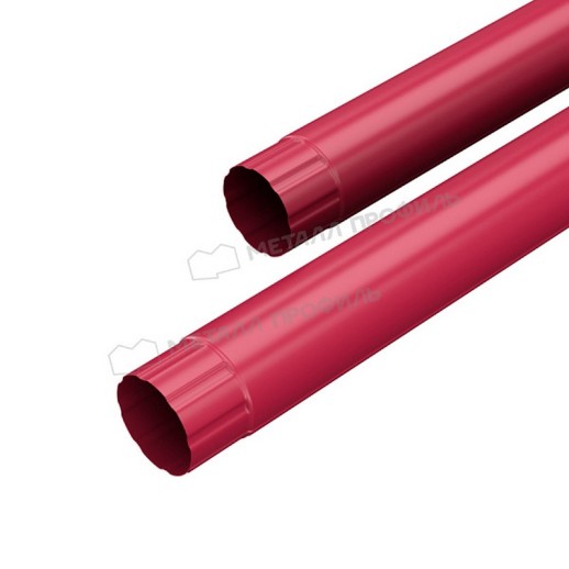 Труба соединительная МЕТАЛЛ ПРОФИЛЬ Foramina PUR 125/100 1м RAL 3005, красное вино