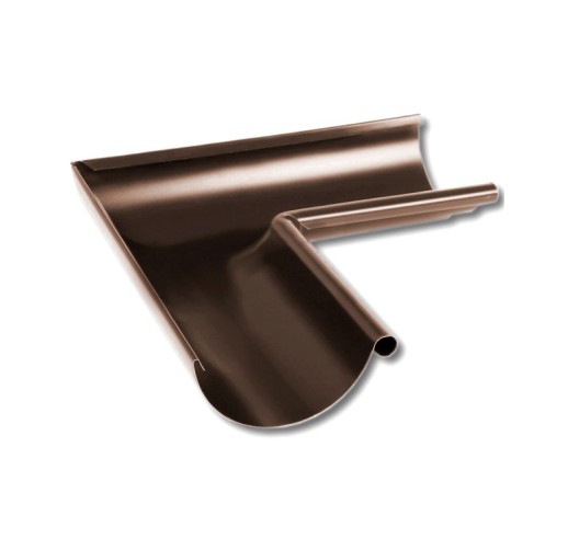 Угол желоба внутренний 90 Металл Профиль Престиж 125/100гр ral 8017 1 шт