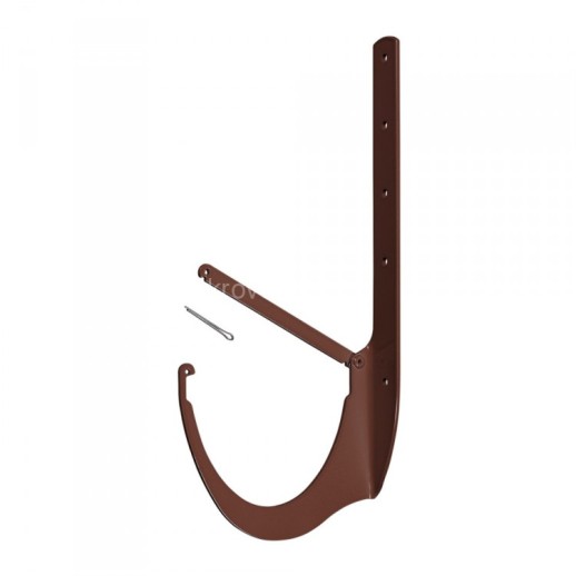СТАНДАРТ Кронштейн желоба металлический малый, коричневый