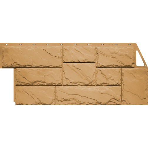 FineBer Фасадная панель Камень Крупный Песочный 1080х453мм, 10шт/уп