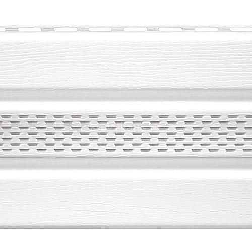 Альта Профиль Планка "софит" белая (частично перф.) Т-20 - 3,00м. 20шт/упак.