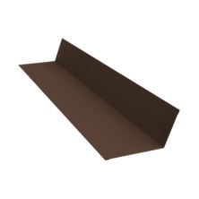 Планка примыкания 90х140 0,5 Satin с пленкой RAL 8017 шоколад (2м)