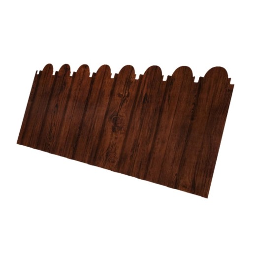 Профнастил С10B фигурный 0,45 Print Twincolor с пленкой Cherry Wood