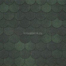 Гибкая черепица Tegola Assisi Verde 473 2.9м2 56шт/пал