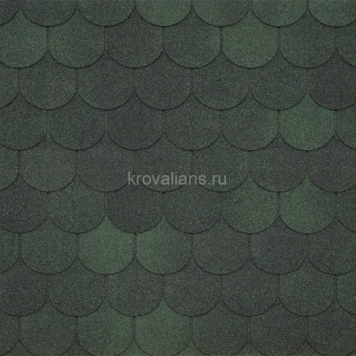 Гибкая черепица Tegola (Тегола) COMFORT Assisi Verde 473 /1кв.м/
