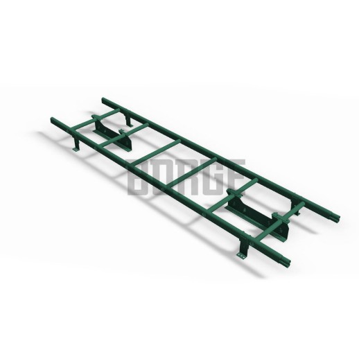 Комплект лестница кровельная BORGE 1,8 м, зеленый (6005)