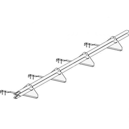 Снегозадержатель ROOFsystems PRESTIGE ZN 45*25 (овал), 3м натур. RAL 8019
