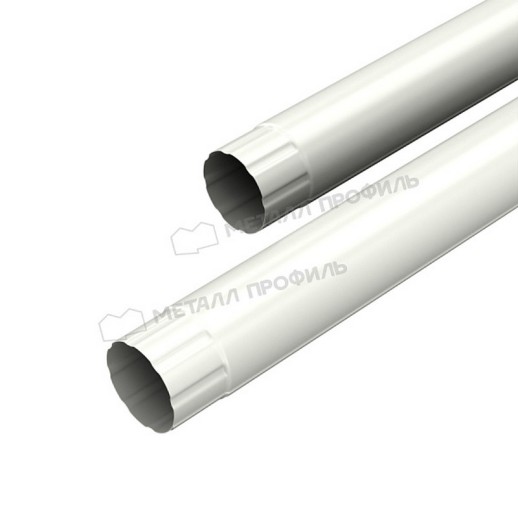 Труба соединительная МЕТАЛЛ ПРОФИЛЬ Foramina PUR 125/100 1м RAL 9010, белый