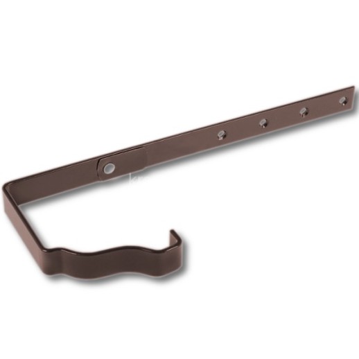 МП GS Держатель желоба карнизный D125x132 усил.(3мм), RAL 8017, коричневый