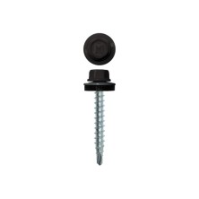 Саморез кровельный Daxmer 4,8х35 RAL 8019 (250) сверло №1
