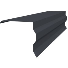 Планка торцевая фигурная 100х85 0,5 Velur X RAL 7024 мокрый асфальт (2м)