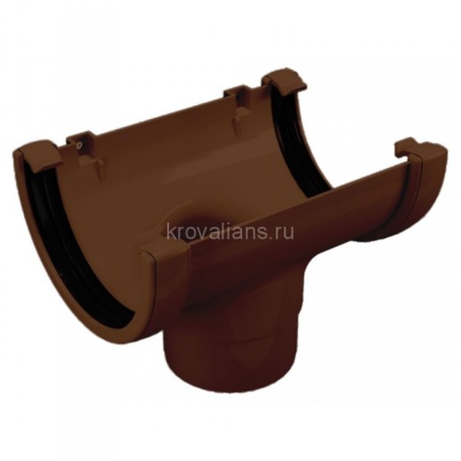 GL Rohrfit 120/80 Воронка желоба, коричневый RAL 8017
