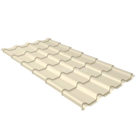 Металлочерепица Grand Line (Гранд Лайн) камея 0,45 PE RAL 1015 /1 кв.м./