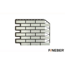 Кирпич баварский Фасадная панель FineBer (Файнбер) Белый 1 шт