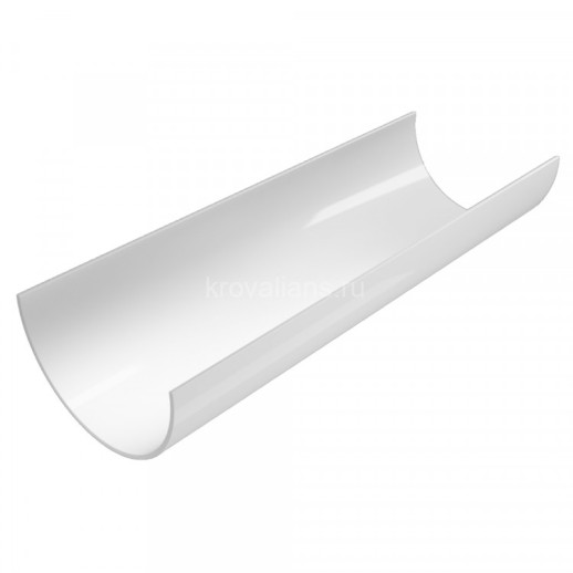 GL Rohrfit 120/80 Желоб водосточный 3м, белый RAL 9003