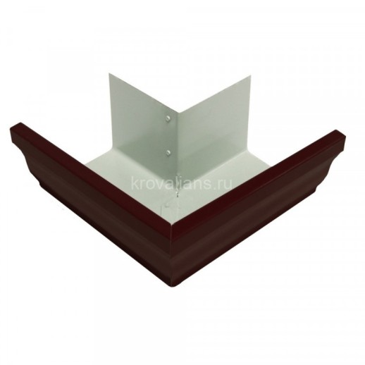 Vortex 127/102 Угол желоба внешний 90гр 127мм PE RAL 8017 шоколад