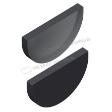 Заглушка желоба МЕТАЛЛ ПРОФИЛЬ ПРОЕКТ D185 Ral 7024