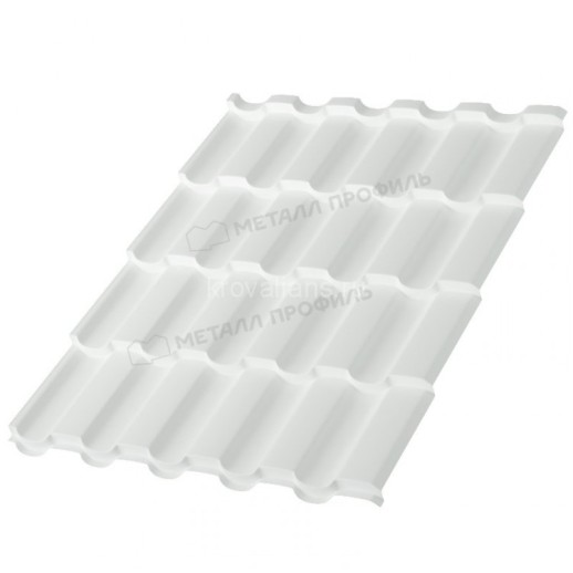 Металлочерепица МеталлПрофиль Монтекристо-X NormanMP (Полиэстер-01-9003-0.5) /1 кв.м./