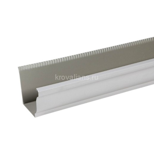 МП GS Желоб водосточный 3000, RAL 9010, белый