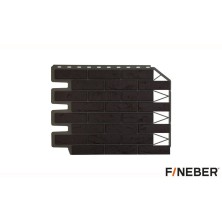 Кирпич баварский Фасадная панель FineBer (Файнбер) Темно-коричневый 1 шт