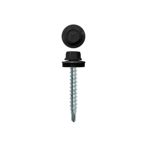 Саморез кровельный Daxmer 4,8х35 RAL 9005 (250) сверло №1