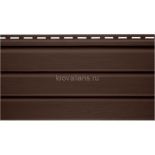 Альта Профиль Планка "софит" коричневая (без перф.) Т-19 - 3,00м. 20шт/упак.