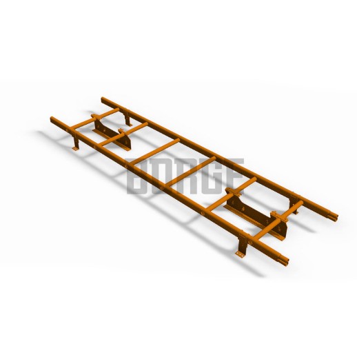 Комплект лестница кровельная BORGE 1,8 м, терракот (RAL 8004)