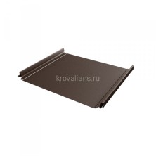 Фальцевая кровля Grand Line (Гранд Лайн) Кликфальц Pro 0,5 GreenСoat Pural Matt с пленкой на замках (RR 32) 1 кв.м.