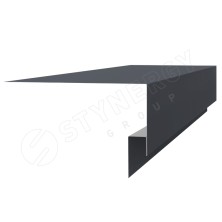 Планка околооконная 3000 Фальц Stynergy (CORUNDUM50Matt-RAL7024-0.5)