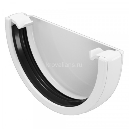GL Rohrfit 120/80 Заглушка желоба универсальная, белый RAL 9003