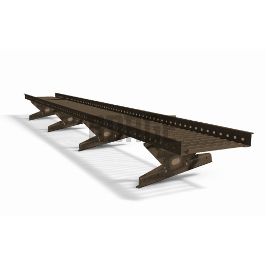 Мостик переходной BORGE 3м, для фальцевой кровли, серо-коричневый (RR 32)