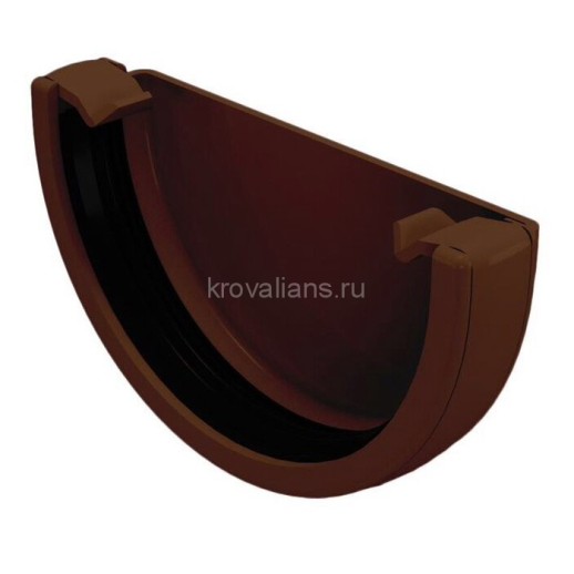 GL Rohrfit 120/80 Заглушка желоба универсальная, коричневый RAL 8017