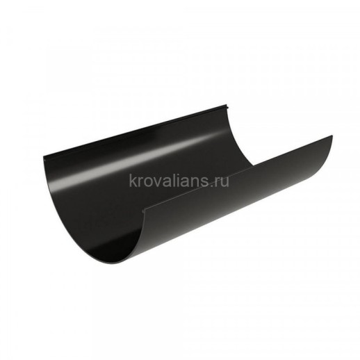 Желоб Дизайн 135 ПВХ GL 3м черный (RAL 9005)