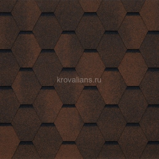 Гибкая черепица Tegola (Тегола) COMFORT Garda Marrone 439 /1кв.м/