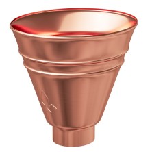 AS CU 125/90 Воронка водосборная круглая Медь