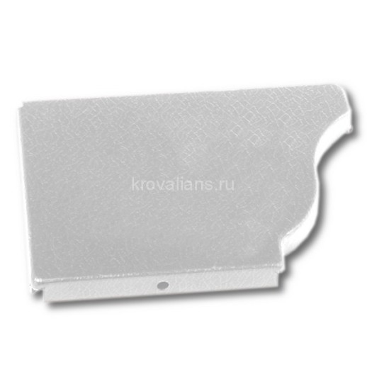 МП GS Заглушка желоба, RAL 9010, белый