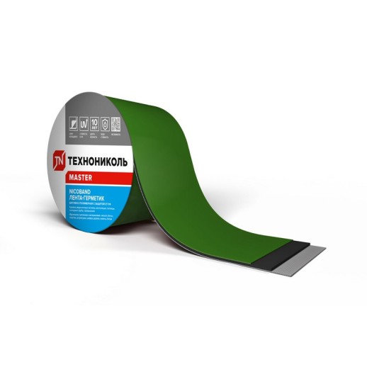 Лента для примыканий Nicoband 150х10000 (Зеленый) /1 шт/