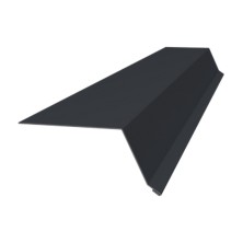 Планка капельник 100х55 0,5 Satin с пленкой RAL 7024 мокрый асфальт (2м)