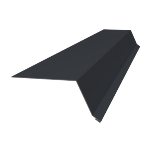 Планка капельник 100х55 0,5 Satin с пленкой RAL 7024 мокрый асфальт (2м)