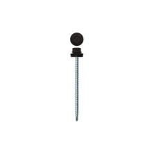 Саморез кровельный Daxmer 4,8х70 RAL 8019 (100) сверло №1