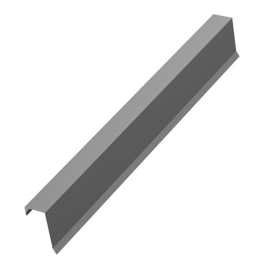 Планка торцевая AQUACLICK 28х65х117х10х2000 PE Rooftop Бархат 0,5 мм Zn180 RAL7024