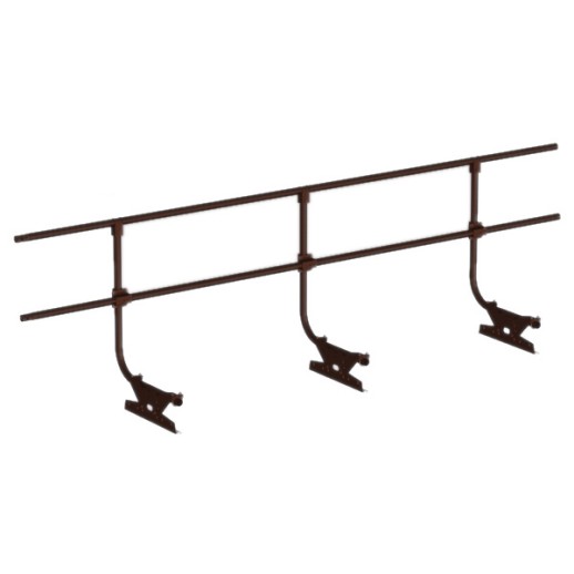 Ограждение кровельное BORGE H-60см, 3 метра, коричневый RAL 8019