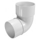 GL Rohrfit 120/80 Колено трубы, белый RAL 9003