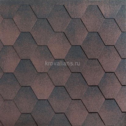 Гибкая черепица Katepal (Катепал) Jazzy (Коричневый) /1 кв.м/