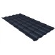 Металлочерепица кредо 0,5 Satin RAL 7024 мокрый асфальт